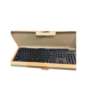 Dell KB212-B Wired USB Keyboard Black 0DJ454 QuietKey Full Size QWERTY Layout
